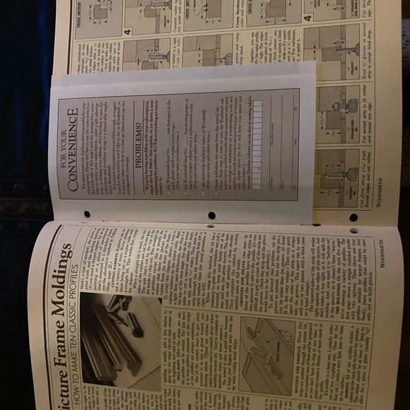 🎉5/$10🎉 Woodsmith magazine number 60 December 1988 picture frame moldings - Picture 6 of 9